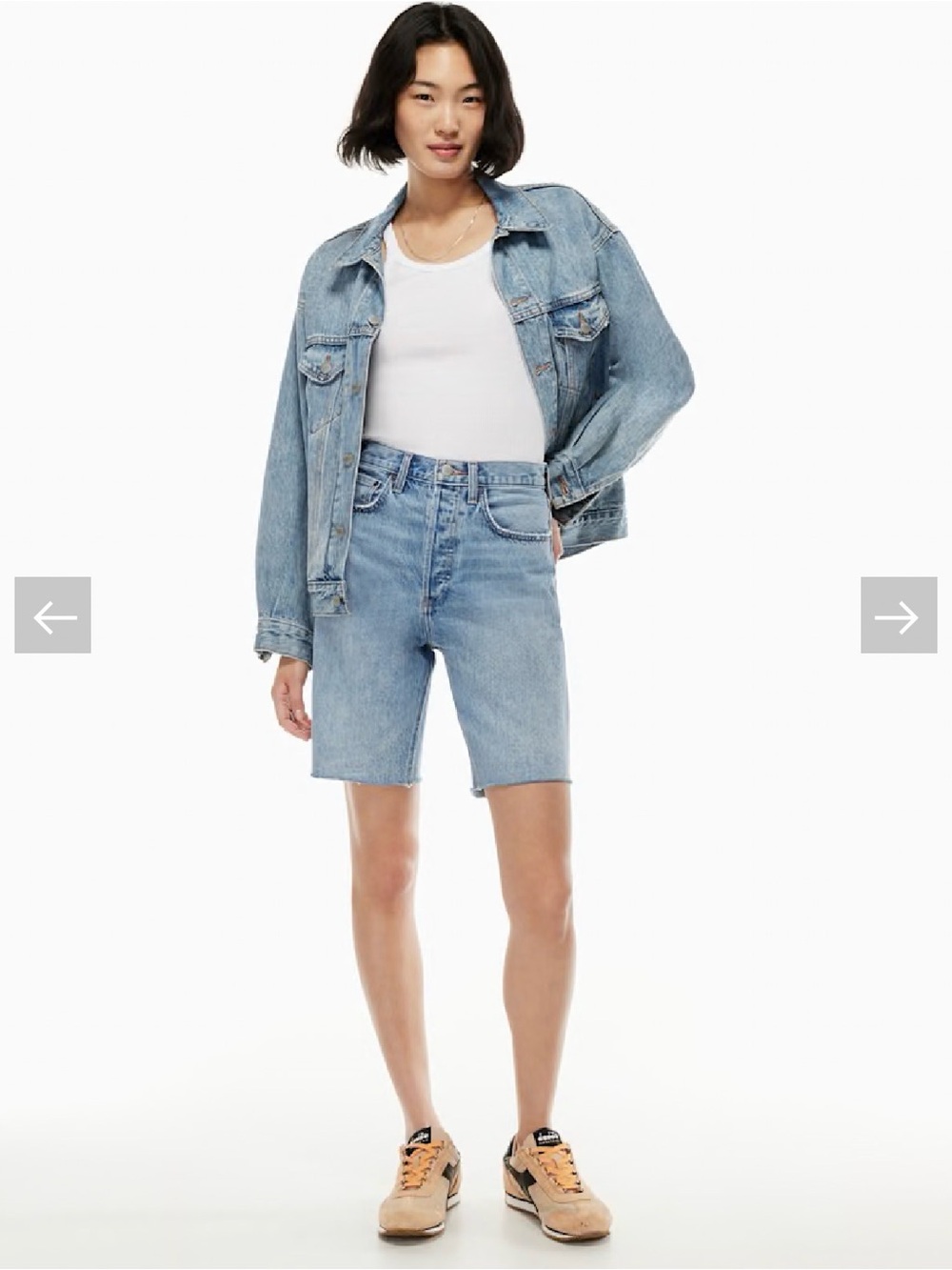 Aritzia Denim Forum The Joni Loose Long Short size 28.